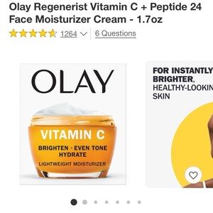Olay Regenerist Vitamin C + Peptide 24 Face Moisturizer